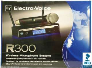   WIRELESS MICROPHONE R300 UHF CORDLESS HIGH END DJ KARAOKE MIC  