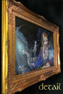   Night Jasmine Becket Griffith ORIGINAL PAINTING fantasy fairy art goth