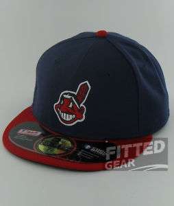 Cleveland INDIANS On Field Authentic Collection HOME New Era 5950 