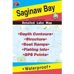 Saginaw Bay  Michigan Lake Maps By Fishing Hot Spots  