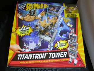 WWE Rumblers TITANTRON TOWER with EVAN BOURNE figure NIB  