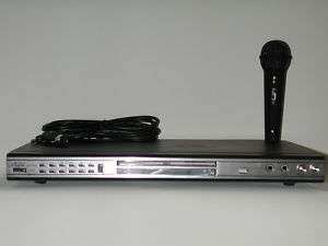 Audio2000S AVC7504B Black Karaoke DVD Player w/ one Free Microphone 