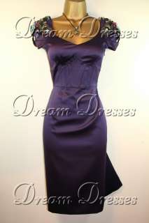 BNWT Karen Millen Purple jewel corset dress size 8  