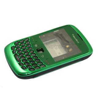   Vert Façade coque Clavier Pour Blackberry Curve 8520
