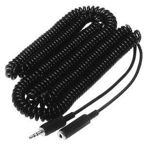  Coiled Stereo Mini Extension Cable w/ 3.5mm Plug to Jack 