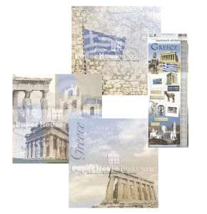 Paper House Europe Travel ~GREECE~ Scrapbook Page Kit  