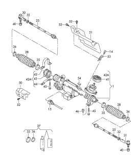 VW Jetta/syncro/Eos Repair Set/Kit, Steering 1K0498884  