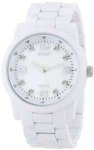   Eco Friendly Diamond Dial White Corn Resin Bracelet Watch Watches