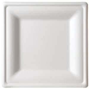 Eco Products EP P023 Large Square Renewable Sugarcane Plate, 10 