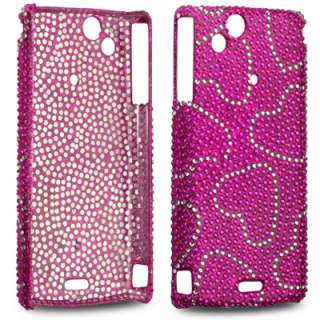 LOVE HEARTS BLING CASE FOR SONY ERICSSON XPERIA ARC S  