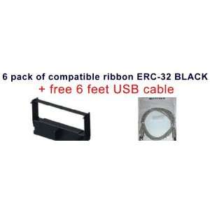Compatible BLACK POS ink Ribbon Cartridge to replace ERC 32 for Epson 