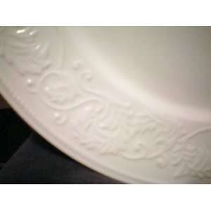 Farberware Calais Round Serving Plate  formal embossed porcelain 12 