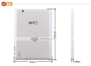 IMiTO AM801 8in Android 4.0 Tablet PC Touch Screen Cortex A8 da 1 Ghz