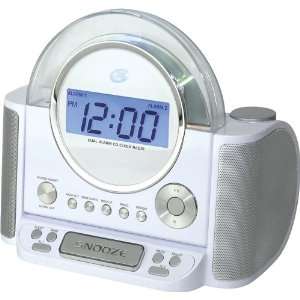  GPX CRCD 6306DT Clock Radio and CD Player with Digital 