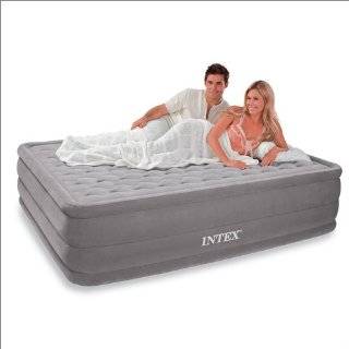 Intex Queen Supreme Pillow Top Ultra Plush Deluxe AirBed Guest 