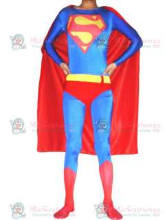 Blue Spandex Super Hero Costume