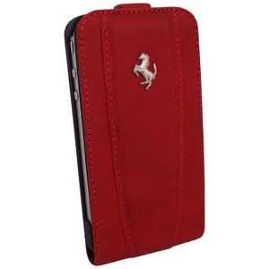  Ferrari Red California Leather iPhone Case w/Flap Cell 