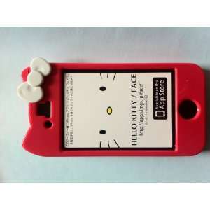  Character Hello Kitty Hard Case Cover iPhone 4 4S Red case 