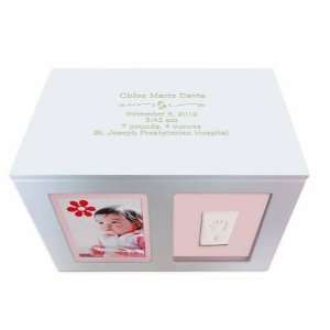 Personalized Baby Birth Record Keepsake Memory Box 