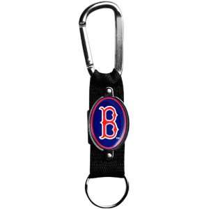  MLB Boston Red Sox Black Carabiner Clip Keychain Sports 