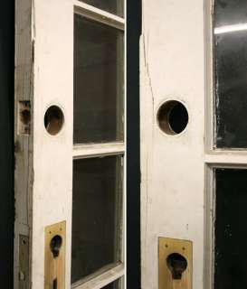 36x83 Antique Interior Exterior Chestnut French Door 18 Windows 