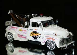 1953 Chevy Tow Truck Jada STREET LOW Diecast 124 Scale   White  