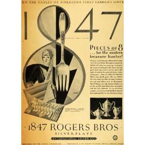 1929 Ad 1847 Rogers International Silver Silverware   Original Print 