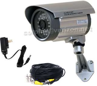 Outdoor Infrared Night Vision CCD Security Camera Wide Angle CCTV w 