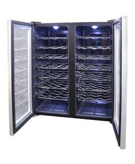 Electronic 48 BTL Bottle Wine Cooler Refrigerator Cellar Dual Zone 