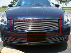 2004 2005 2006 Nissan Maxima Front Aluminum Billet Grille Combo Grill 