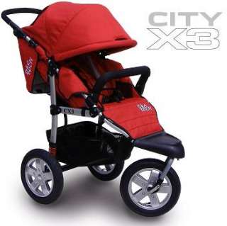 NEW Tike Tech CityX3 RED Single Swivel Child Stroller  