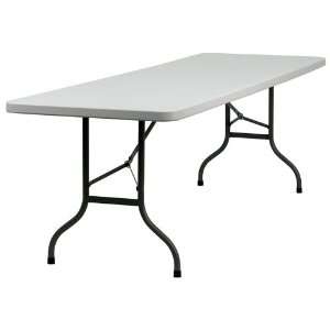  30W x 96L Granite White Plastic Folding Table