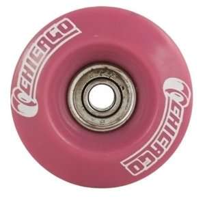  Chicago Pink roller skate wheels (8 pack) Sports 