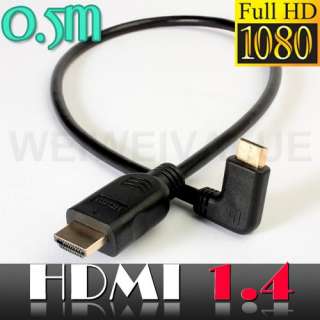 V1.4 0.5m 1080P 2160P HDMI to mini HDMI Cable for Full HDTV 3D 5D 7D 
