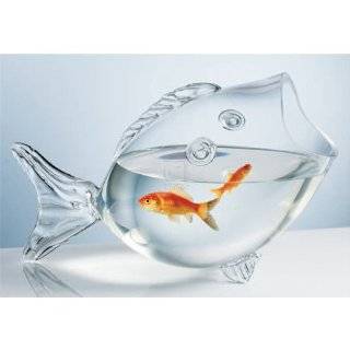 CLEAR FISH BOWL   CLEAR FISH SHAPED BOWL