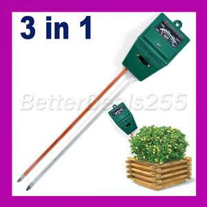 in1 Plant Flowers Soil PH Tester/Light Meter/Moisture  