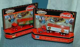   DELIVERY TRUCK (TRACTOR / TRAILER) LOT OF 2   MATCHBOX   COKE  