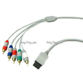 Component HD HDTV AV Adapter Cable Audio Video 5  RCA For Nintendo Wii 
