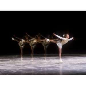  Sequence of Female Figure Skater in Action Photographic 
