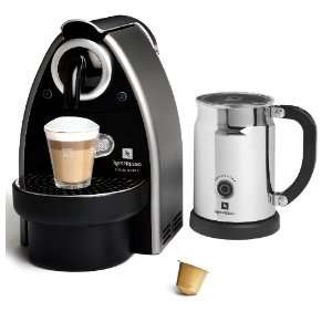   Machine with Nespresso Aeroccino Milk Frother, Black
