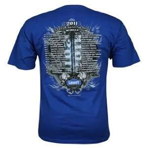  Jimmie Johnson 2011 Schedule T shirt, Large Everything 