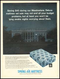 1960s vintage ad for Spring Air Mattress  1453  