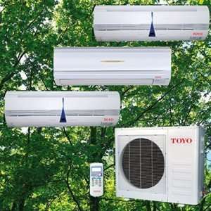 Split Air Conditioner with Heat Pump or Central Triple Zone Split Air 
