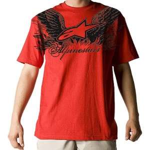   Mens Short Sleeve Race Wear T Shirt/Tee   Red / Large Automotive