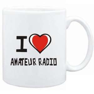    Mug White I love Amateur Radio  Hobbies