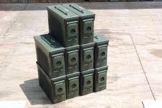   MILITARY GRADE 30 CAL 7.62 AMMO CANS BOXES GREAT CAMPING DRY STORAGE