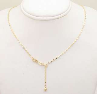 Solid Adjustable Anchor Chain 14K Yellow Gold 20 1.5m  