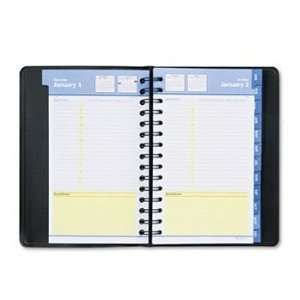   Daily/Monthly Appointment Book, Black, 4 7/8 x 8 