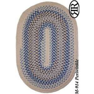   Collection Perwinkle Blue Braided Round Area Rug 6.00.