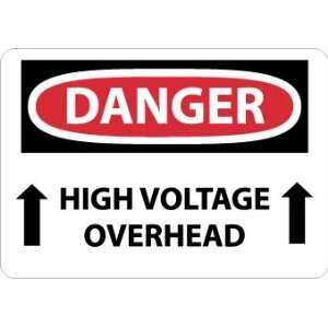  SIGNS HIGH VOLTAGE OVERHEAD (UP ARROWS)